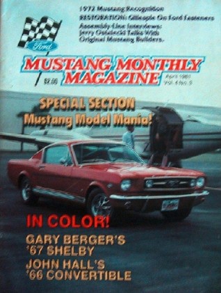 MUSTANG MONTHLY 1981 APR - NIGHTMIST BLUE, GT500